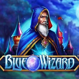 Blue Wizard slot logo by Quickspin at Slotsdj Casino