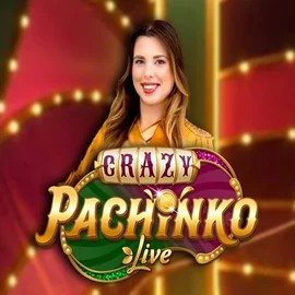 Official Live Casino logo: Crazy Pachinko by Evolution at Slotsdj Casino